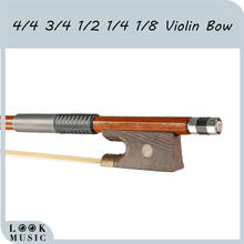 Violin Bow Rosewood Bow Stick 4/4 3/4 1/2 1/4 1/8 Brazilwood Violin Bow Beginner Student Use 2024 - buy cheap