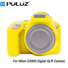 PULUZ-funda protectora de silicona suave para Nikon D3500 2024 - compra barato