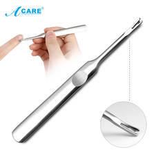 ACARE Stainless Steel Cuticle Pushers Silver Dead Skin Cuticle Remover Trimmer Pedicure Nail Art Tool 2024 - buy cheap