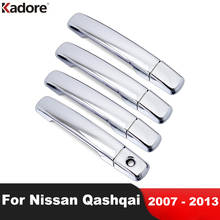 For Nissan Qashqai 2007 2008 2009 2010 2011 2012 2013 ABS Chrome Door Handle Covers Trim Auto Exterior Accessories Styling 2024 - buy cheap