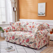 Planta impresso flor padrão engrossar sofá capas para sala de estar lavável slipcover elástico l forma capa do sofá decoração proteger 2024 - compre barato