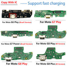 Puerto de carga USB, Conector de base, placa de Cable flexible para Motorola Moto E6 Plus 2024 - compra barato