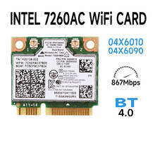 Dual Band For I B M Think pad Intel Wireless-AC 7260 7260HMW 802.11ac Mini PCI-E Wifi + Bluetooth 4.0 Wlan Card FRU 04X6090 04X6 2024 - buy cheap