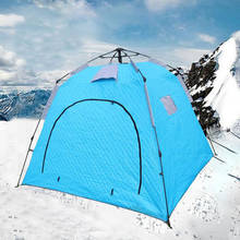 2 Person Automatic Ice Fishing Tent For Winter Outdoor Windproof Large Space Thickened Cotton Winter Warm 210x210x170cm Camping 2024 - buy cheap