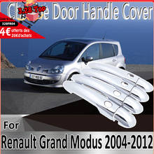 for Renault Grand Modus 2004~2012 Styling Stickers Decoration ABS Chrome Door Handle Cover paint Refit Car Accessories 2024 - buy cheap