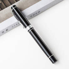 Luxury Metal Silver Black Signature Ballpoint Pens for Business Writing Office Supplies Stationery Customized Logo Name Gift 2024 - buy cheap