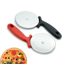 Faca de cozinha em aço inoxidável para pizza, cortador de massa, fatiador de pizza, bolo, tesoura roda de massa, ferramenta de cozimento durável 2024 - compre barato