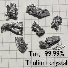 Amostra do elemento de metal de thulium-1g/5g/10g pedaços 99.99% mesa periódica pura 2024 - compre barato