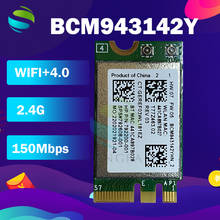 Cartão adaptador sem fio para wlan + bluetooth broadcom bcm943142y 150mbps m.2 ngff wifi bt 4.0 802.11b/g/n sps: 792608-001 2024 - compre barato