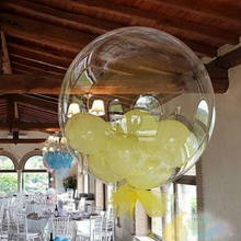 50/100pcs1 8/24/36 polegada luminosa transparente claro bobo bolha balão de hélio natal casamento festa de aniversário decoração 2024 - compre barato