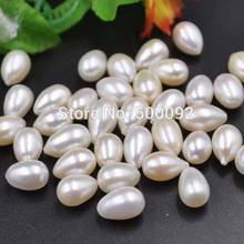 Drop pearl Lots 50 PCS 8-8.5mm half drilled freshwater pearl 2024 - buy cheap