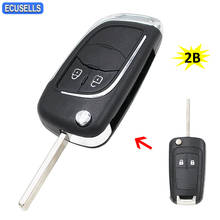 2 Button Remote Car Key Shell Case For Opel Vauxhall Insignia Astra Mokka For Chevrolet Lova Aveo Cruze Camaro Malibu HU100 2024 - buy cheap