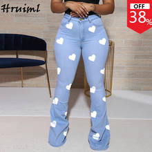 Sexy Women Jeans 2022 Wholesale Women High Waist Jeans Fashion Full Length Denim Trousers Autumn Casual Female Flare Pants 2024 - buy cheap