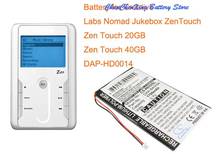 Cameron Sino 1700mAh Battery DAA-BA0004 for Creative DAP-HD0014, Labs Nomad Jukebox ZenTouch, Zen Touch 20GB, Zen Touch 40GB 2024 - buy cheap