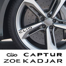 Виниловые наклейки на обод колеса автомобиля для Renault Megane Clio Captur Fluence Kadjar Koleos Laguna Scenic Zoe 2024 - купить недорого