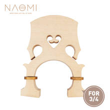 NAOMI Adjustable 3/4 Size Double Bass Bridge w/ Brass Screws Natural Dried Maple Wood For Upright Bass 2024 - buy cheap