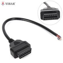 Conector de extensión hembra OBD OBD-II, Cable de diagnóstico, 16 Pines, para abrir el enchufe 2024 - compra barato