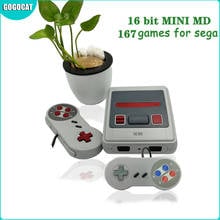 Built-In 167 In 1 Games for Sega MD Mini TV Game Controller 16 Bit Retro Classic Handheld Gaming Player AV Output Toys Gifts 2024 - buy cheap
