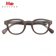 Meeshoow трендовые очки для чтения ретро Европейский стиль качественные мужские женские и мужские очки с гибкими прозрачными очками по рецепту 1513 2024 - купить недорого