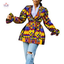 African Clothes for Women trench coat for women Overcoat  Colorful Fashions Long Sleeve Trench Coat Fashion African Print WY6711 2024 - buy cheap