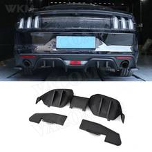 Aerofófio difusor de fibra de carbono para para-choque traseiro, guarda do para-choque, ford mustang 2015 a 2017 2024 - compre barato