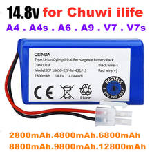 Batería recargable 100% original para Chuwi ilife A4 A4s A6, accesorios para aspiradora robótica, 14,8 V, 6800mAh 2024 - compra barato