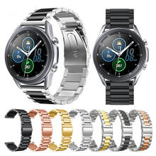 Ремешок из нержавеющей стали для Galaxy Watch 3 45 мм металлический ремешок аксессуары для Samsung Galaxy Watch 3 45 мм 41 мм 22 мм 20 мм браслет 2024 - купить недорого