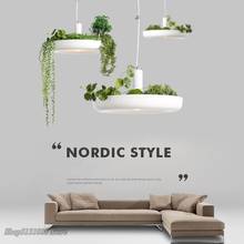 Nordic Plant Pendant Lights DIY garden Led Lamp Flower Pot Hanging Lamp Dining Room Restaurant Lighting Fixtures Home Decor 2024 - buy cheap