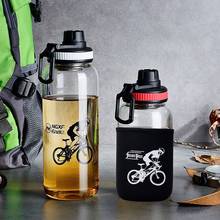 700ml/1000ml Travel Water Bottle Glass Portable Tea Bottle With Filter Crystal Sports Kettle With Infuser For Adults 2024 - buy cheap