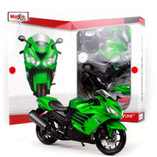 Maisto 1:12 Kawasaki Ninja ZX 14R Green Assembly DIY MOTORCYCLE BIKE Model For Boy Toys Gift FREE SHIPPING 2024 - buy cheap