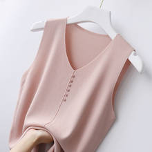 Blusas Mujer De Moda 2021 Sleeveless V-Neck Knitted Tank Top Women Vest Camis Tops For Women Camisole Tops Women Tank D550 2024 - buy cheap