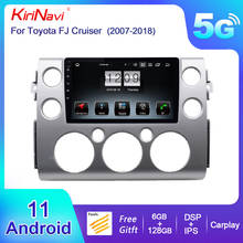 KiriNavi-REPRODUCTOR Multimedia para coche Toyota FJ Cruiser, pantalla táctil de 9 ", 1 Din, Android 10,0, Dvd, estéreo, Carplay, 2007-2018 2024 - compra barato