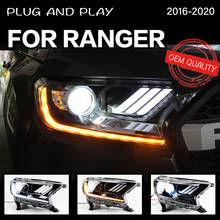 Estilo de farol para ford everest ranger, faróis 2017 a 2018, dínamos de led, sinal drl hella 5, lente de projetor bi-xenon d2h 2024 - compre barato