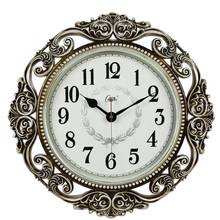 Reloj de pared grande europeo, de lujo, 3d, silencioso, relojes para salón, decoración de pared del hogar, gran jardín, Duvar Saati, regalo, FZ658 2024 - compra barato