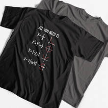 COOLMIND-Camiseta 100% de algodón para hombre, camisa informal holgada con estampado divertido de matemáticas, pai, cuello redondo, camiseta de matemáticas 2024 - compra barato
