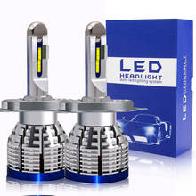 Bombilla LED H4 para faro delantero de motocicleta, luz Hi/Lo 6000K, cc 12V, 9003 2024 - compra barato