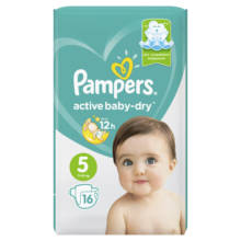 Pañales Pampers Active Baby-Dry 11-16 kg, talla 5, 16 Uds. 2024 - compra barato