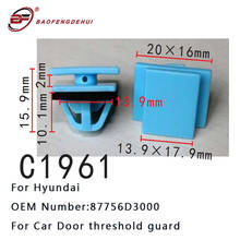 Grampo fixador do painel de porta, acessórios para carro para hyundai 87756d3000, pino de tração, protetor de limiar da porta do carro 2024 - compre barato