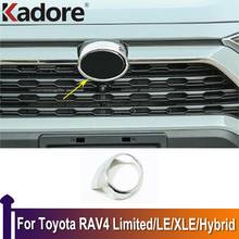 Rav4 rav 4 limitado/le/xle/híbrido, cobertura do emblema da moldura do carro, acessório para o exterior dianteiro, 2019 2020, 2021 2024 - compre barato