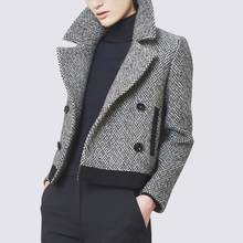 Женское шерстяное пальто KMETRAM, уличное пальто в Европейском стиле, CF1701, Осень-зима 2020 2024 - купить недорого