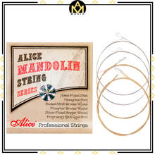 Alice AM06 Mandolin Strings Set .010-.034 Coated 85/15 Bronze Wound Plated Steel 4 Strings Anti Rust Coat 1 SET 2024 - buy cheap