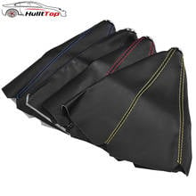 Universal PU Leather Car Gear Shift Collars Carbon Fiber Auto Car Manual Stick Shifter Knob Gear Shift Boot Cover Gaiter 2024 - buy cheap