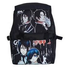 Black Butler Kuroshitsuji Anime Printed Nylon Children Cosplay Sebastian Ciel Cartoon Fashion Casual Children Schoolbag Backpack 2024 - buy cheap