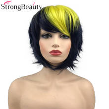 Strong Beauty Short Straight Women Wigs Synthetic Capless Hair Daily/Cosplay Wig Many Colors 2024 - buy cheap