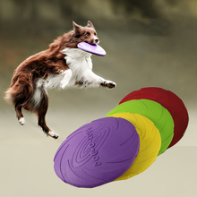 Disco voador de silicone divertido, disco voador para brinquedo de cães e gatos, material interativo resistente para mastigar, treinamento de cachorros, 1 peça 2024 - compre barato