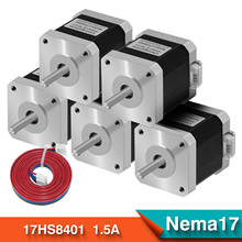 Usongshine 5pcs/lot 4-lead 17HS8401 motor Nema17 Stepper Motor with wires 42 motor 1.8A CE ROSH CNC Laser for 3D printer motors 2024 - buy cheap