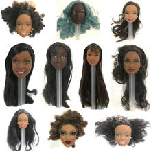 Nk cabeça de boneca com cabelo marrom, acessórios para boneca barbie, melhor presente para boneca de meninas, 012f 9x 2024 - compre barato