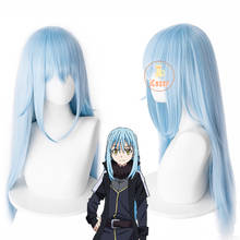 Rimuru Tempest Slime Wig That Time I Got Reincarnated as a Slime Cosplay Blue Long Wig Tensei Shitara Slime Datta Ken Bule Hair 2024 - buy cheap