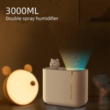 3L Dual Nozzles Mist Sprayer Ultrasonic Air Humidifier Face Steamer Moisturing Skin Mute Humidification Aromatherapy Diffuser 2024 - buy cheap