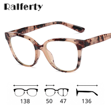 Ralferty Vintage Leopard Eyeglasses Frames Women lunette Blue Light Blocking Glasses Optic Myopia Frame 0 Degree oculos feminino 2024 - buy cheap
